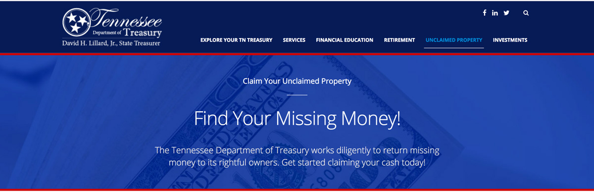New Treasury Website Header Image